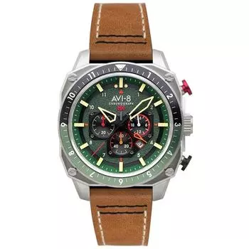 AVI-8 Hawker Hunter Atlas Dual Time Chronograph Forest Quartz AV-4100-01 Мужские часы