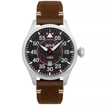 AVI-8 Hawker Hurricane Wittering Clowes Pilot Автоматические мужские часы AV-4097-01 чёрный