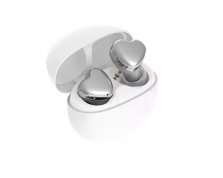 AVIOT беспроводной для небольших прозрачных жестких чехлов Bluetooth до 23 длинных IPX4 одинарный внешний звуковой микрофон для серебристых наушников TE-I3, симпатичный,