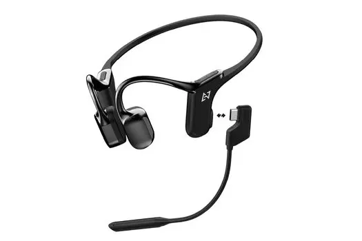 AVIOT Bone Conduction Bull Boom Mic Running Оснащен BA Bluetooth IPX5 12 Long Совместимая гарнитура WB-E1M, в комплекте, наушники, неблокируемые
