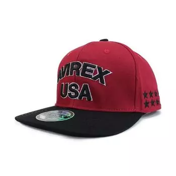 Avirex Avirex Cap Hat Baseball Cap BB Cap A Flat Outdoor Walking Popular Trend Brand Gift Present Men s (USA/Wine)