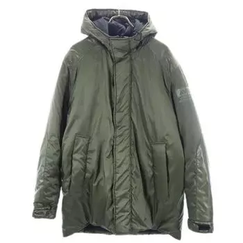 AVIREX Batting jacket L khaki hood Men s Used