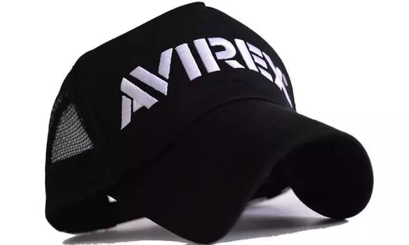 AVIREX Limited Model Cap Hat Black Series Black Avirex 7995525 Кепка сетчатая охотничья низкая кепка панама рабочая кепка крутая мужская женская (E_Mesh Cap_14910900) чёрный