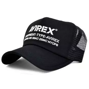 Avirex Number Ring Embroidery Mesh Cap 7300 Men s (Black)