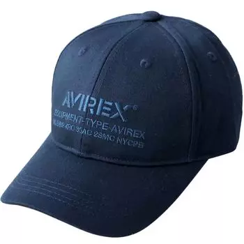 Avirex NUMBERING Military Baseball Cotton Polo Low Full Cap Free All 6-Panel Cap, Men s Cap, Cap, Cap, (JP, Alphabet, Size, Navy)