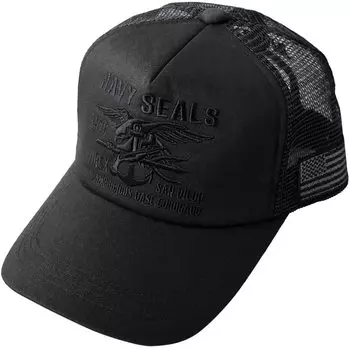 Avirex Standard Military Mesh Available in 2 Sizes Summer Cap Navy Seals All Black Men s Cap, (XL, LL), (Free Size, (89))