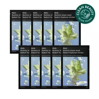 Aviv Gum Crack Sheet Mask Увлажняющие гиалуроновые наклейки 10 листов
