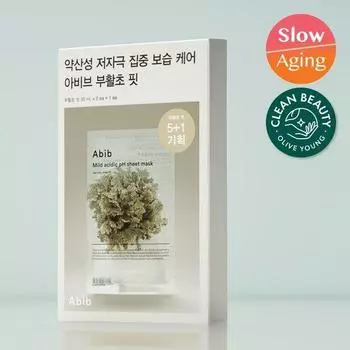 Aviv Mildly Adic pH Sheet Mask Resurrection Plant Fit 5 листов (+1 подарочный план)