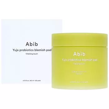 Aviv Yuzu Probiotics Blemish Pad Vitalizing Touch 60 листов Содержит богатый витаминами экстракт юдзу