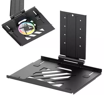 AVLT Monitor Arm Laptop VESA 75x75 Fan Fits up to Laptops Black Not Tray/Holder, (120mm Compatible) - 17 - (Fan Included) чёрный