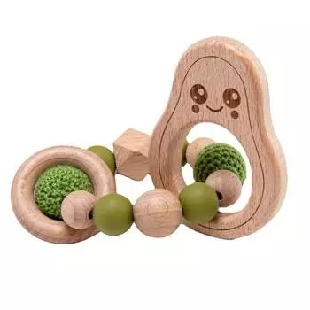 Avocado Pacifier Holder Clips Dummy Clips Baby Teether Toys Straps Baby Pacifier Chain Baby Avocado