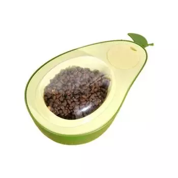 Avocado Shape Cat Slow Food Bowl Moisture-proof Pet Automatic Water For Dogs and Cats Style 1