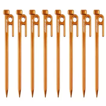 AVOFOREST кованый алюминиевый кемпинговый набор из цельного куска без палатки, высокий для каменистого песчаного твердого газона 8 [первые в отрасли] колышки, колышки, колышки, 20 см/30 см, 4/8