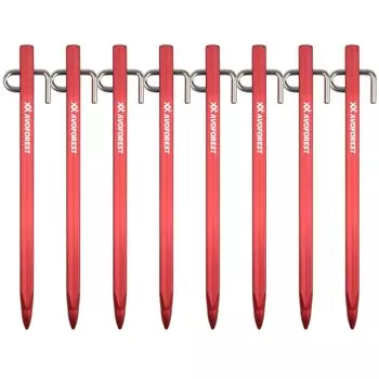 AVOFOREST набор из кованого алюминия, цельнолитой нержавеющей стали, высокая палатка для каменистого, песчаного, твердого газона, 20 см, 8 [первые в отрасли] колышки, колышки,