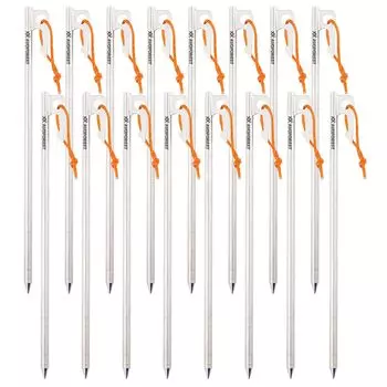 AVOFOREST титановый лазер, интегрированный отражающий материал, фиксированная веревка, высокие элементы для каменистых, песчаных, жестких травяных участков x 16 [Новая разработка] колышки, сварка,