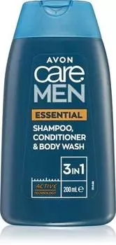 Avon Care Men Essential 3 в 1 : Шампунь, кондиционер и гель для душа TU прозрачный