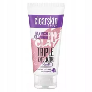Avon Clearskin Очищающий пилинг с розовой глиной 75 мл