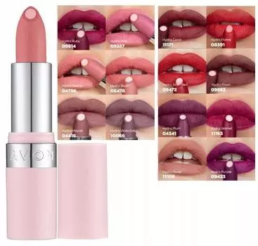 Avon Hydramatic Matte Lipstick в красном цвете - Hydra Flame 08391