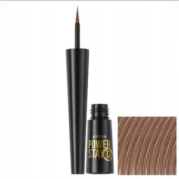 Avon Power Stay Waterproof Eyebrow Liner 72H Blackest Black