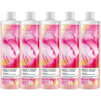 Avon Senses Set of 5 Shower Gels Sweet Joyful Women s 5 X 500 Ml