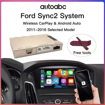 АВТО - Беспроводная система Carplay Android Auto для Ford Sync2 System Explorer Focus Fi.C. C-max Bord F-150 kterminated us Декодер box