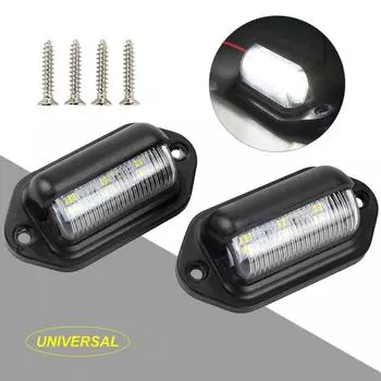 АВТО светодиодный внешний светильник для номерного знака, интерьер, купольная крыша, багажник, подкапотный светильник, лампа SMD, лампа для автомобиля, грузовика, прицепа на колесах белый