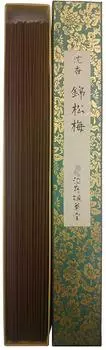 Awaji Umekundo длинная храмовая благовония семейная традиция Agarwood Nishikisho Plum Длинная розовая ароматическая палочка из агарового дерева 25 см 50 минут ароматическая палочка из агарового дерева коричневый