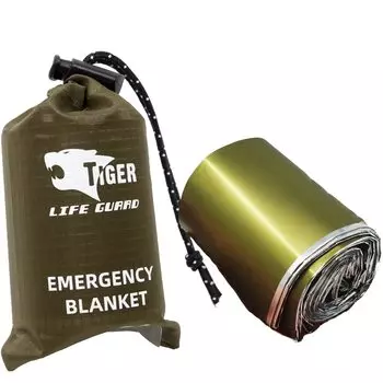 Аварийная простыня TIGER Military Color с эксклюзивным чехлом Одеяло для эвакуации Одеяло для экстренной помощи