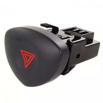 Аварийная сигнализация для Renault для Clio II Hatchback 8200442723 Выключатель аварийной лампы Кнопка аварийной сигнализации Ремонт автомобиля чёрный