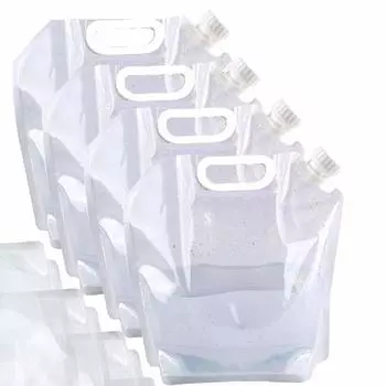 Аварийная вода, эвакуация воды и предотвращение стихийных бедствий, складной большой портативный набор для воды из 4 сумок, сумка, товары, сумка, емкость, бак, 5 л,