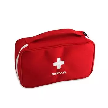 Аварийная застежка-молния Внутренняя сетчатая сумка для хранения Ткань Оксфорд Органайзер для таблеток Чехлы для переноски Уличное оборудование красный