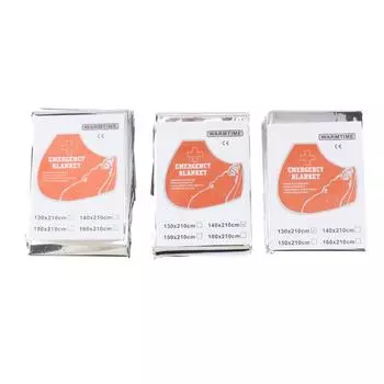 Аварийно-спасательное одеяло, наружное водонепроницаемое, сохраняющее тепло, одеяло для выживания, изоляционное, солнцезащитное одеяло 130/140/160*210 см 130*210cm