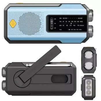 Аварийное ручное радио 2000 мАч Power Bank зарядное устройство для телефона AM/FM/WB NOAA портативное метеорологическое радио SOS сигнализация для кемпинга розовый