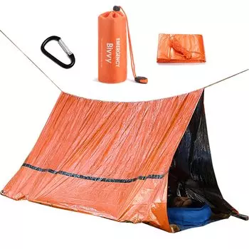 Аварийное выживание Простая чрезвычайная ситуация Холодная катастрофа Всегда берите с собой Кемпинг Пеший туризм [Haojiaho] Палатка, Убежище, Палатка, Палатка, Защита, Ветрозащитный,