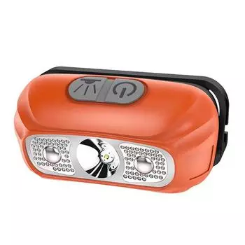 Аварийный головной фонарик с датчиком движения, мощный головной фонарь IPX4, водонепроницаемый, 300 люмен для рыбалки на открытом воздухе, кемпинга, пешего туризма Green белый