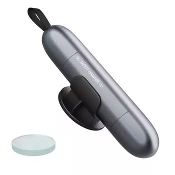 Аварийный молоток для автомобиля, Молоток безопасности, Стеклобой, Аварийный молоток 2-в-1 для автомобильного стекла с резаком для ремня безопасности для автомобиля, автобуса, Аварийный молоток серый