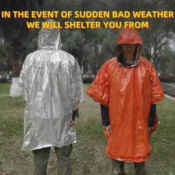 Аварийный плащ для выживания на открытом воздухе, аварийный кемпинг, потеря температуры на открытом воздухе, изоляция и теплое снаряжение, спасательное одеяло красный