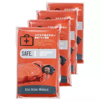 Аварийный спальный мешок Eco Ride World, алюминиевый спальный мешок, алюминиевая простыня, низкий шуршащий звук, тихий, запас аварийной простыни, спальный мешок (4)