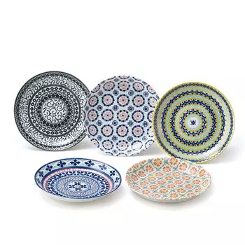 Awasaka Pottery Field II Cake Plate Set White 7-1912 7.523.523cm