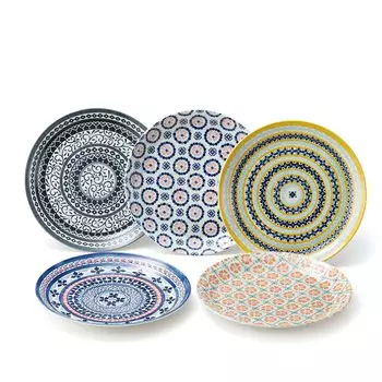 Awasaka Pottery Field II Pasta Plate Set 7-1911 253cm