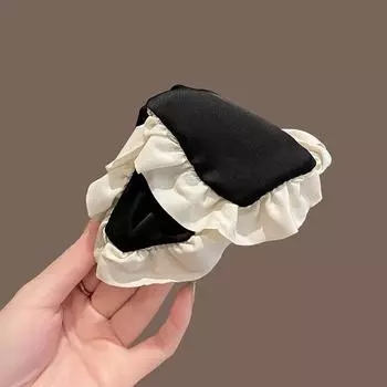 AWATYR Bow Hairpin New Elegant Temperament Satin Hair Grab Hair Accessories Shark Clip on The Back of The Head Hair Claw Clip