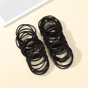 AWAYTR 50 шт./набор Девочки Резинка для волос Повязки на голову Аксессуары для волос Для женщины Дети Держатель для хвостика Эластичные Скранчи Резинки