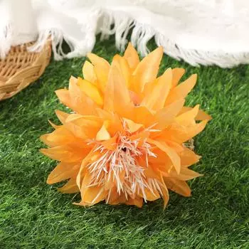 AWAYTR Artifial Anemone Flower Hair Claws Plastic Floral Hair Clips Crab For Girl Gift Hair Accessories Valentine Headwear