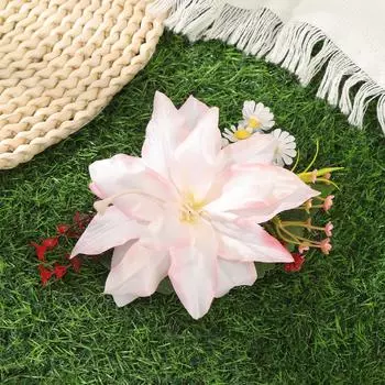 AWAYTR Boho Small Hair Clip Flower Hairpin Elegant Side Clip Hair Clip Seaside Hawaii Barrette Women Hair Accessories