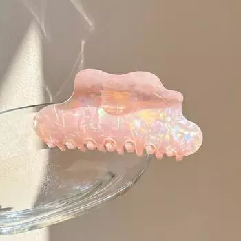 AWAYTR Cloud Shape Acetate Hair Claw Hair Grab Clip High Ponytail Clip Korea Barrettes Hair Clips Girls Hair Accessories