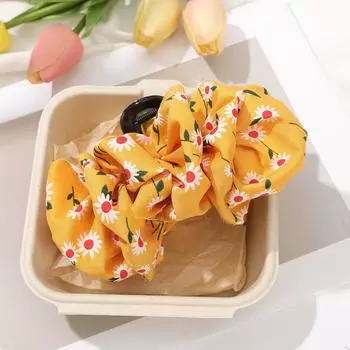 AWAYTR Цветочный узор Бант Заколки для волос Тканевый цветок Зажимы для волос Краб Для женщин Девушка Подарок Аксессуары для волос Валентина Головной убор