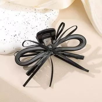 AWAYTR Элегантный краб для волос с бантом желейного цвета для женщин и девушек, милое украшение для волос, заколки для задних волос, шпилька, модные аксессуары для волос