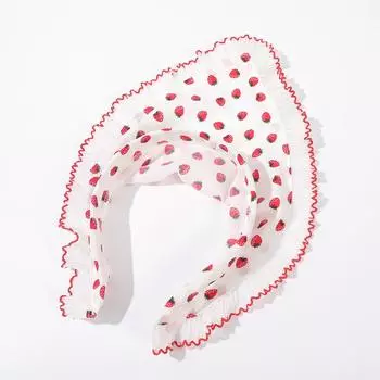 AWAYTR Кружевная лента Цветочная повязка на голову Шарф для волос Банданы для женщин Вечерний головной убор Мультяшный принт Бандана Тюрбан Повязка на голову Головной убор