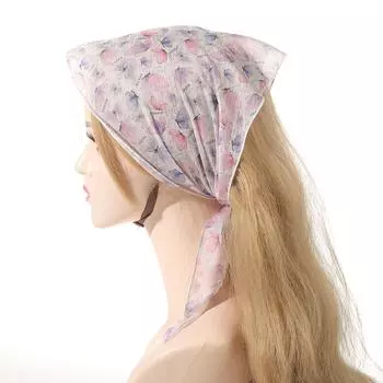 AWAYTR Летняя свежая цветочная повязка на голову, шарфы для волос, ленты для женщин, праздничный головной убор, лягушка, летучая мышь, бандана, тюрбан, повязка на голову, головной убор