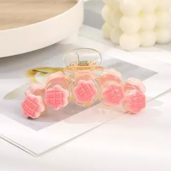 AWAYTR Милые заколки для волос в виде цветка и хлеба, акриловые зажимы-крабы для волос для девочки, подарок, аксессуары для волос, фестивальный головной убор